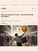 Ethereum gains 90% in Q3 - Can ETH breach its 2021 highs? - AMBCrypto