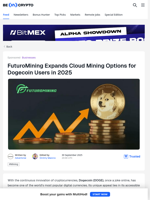 FuturoMining Expands Cloud Mining Options for Dogecoin Users in 2025