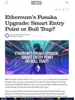 Ethereum's Fusaka Upgrade: Smart Entry Point or Bull Trap?