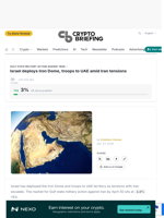 Israel deploys Iron Dome, troops to UAE amid Iran tensions