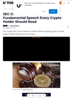 SEC Commissioner Peirce Gives Fundamental Speech Every Crypto Holder Should Read