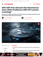 Will XRP Break $3 Soon With ProShares XRP ETF Launch?”