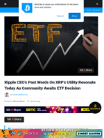 Ripple CEO’s Past Words On XRP’s Utility Resonate Today As Community Awaits ETF Decision