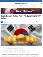 South Korea’s Ruling Party Pledges Crypto ETF Reform - TheNewsCrypto
