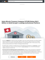 Swiss Bitcoin Treasury Company FUTURE Raises $34.5 Million to Build Europe's Leading Institutional Platform - Brave New Coin