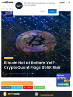 Bitcoin Bear Bottom Unlikely, $55K Risk Ahead