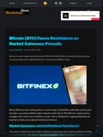 Bitcoin (BTC) Faces Resistance as Market Calmness Prevails - Blockchain.News