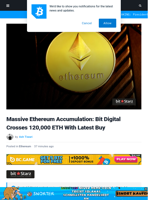 Massive Ethereum Accumulation: Bit Digital Crosses 120,000 ETH With Latest Buy | Bitcoinist.com