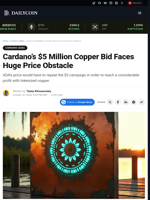Cardano’s $5 Million Copper Bid Faces Huge Price Obstacle - DailyCoin