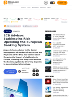 ECB Advisor: Stablecoins Risk Upending the European Banking System – Economics Bitcoin News