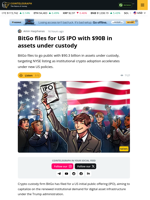 BitGo Files for US IPO With $90 Billion in Custody
