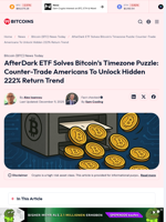 AfterDark ETF Solves Bitcoin’s Timezone Puzzle with 222% Gains