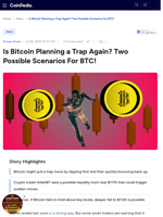 Is Bitcoin Planning a Trap Again? Two Possible Scenarios For BTC!
