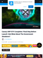 Canary XRP ETF Completes ‘Final Step Before Launch’, But What About The Government Shutdown? | Bitcoinist.com