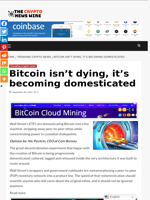 Bitcoin isn’t dying, it’s becoming domesticated - The Crypto News Wire