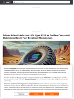 Solana Price Prediction: SOL Eyes $220 as Golden Cross and Stablecoin Boom Fuel Breakout Momentum - Brave New Coin