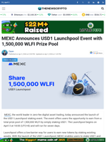 MEXC Announces USD1 Launchpool Event with 1,500,000 WLFI Prize Pool