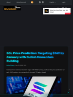 SOL Price Prediction: Targeting $149 by January with Bullish Momentum Building - Blockchain.News