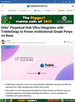 Orbs’ Perpetual Hub Ultra Integrates with TrebleSwap to Power Institutional-Grade Perps on Base - TheNewsCrypto