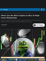 These Are the Best Cryptos to Buy As Pepe Loses Momentum