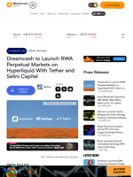 Dreamcash to Launch RWA Perpetual Markets on Hyperliquid With Tether and Selini Capital – Press release Bitcoin News