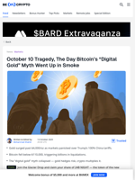 October 10 Crypto Tradegy – Is Bitcoin’s Digital Gold Dream Over?