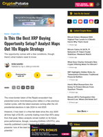 Is This the Best XRP Buying Opportunity Setup? Analyst Maps Out 10x Ripple Strategy