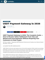 USDT Payment Gateway in 2026 - TechBullion