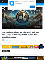 Analyst Shares Theory On Who Really Built The XRP Ledger And Why Ripple Will Be The Most Valuable Company | Bitcoinist.com