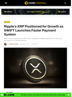 Ripple’s XRP Positioned for Growth as SWIFT Launches Faster Payment System - CoinCentral
