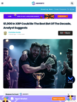 $1,000 In XRP Could Be The Best Bet Of The Decade, Analyst Suggests
