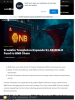 Franklin Templeton Expands BENJI to BNB Chain.