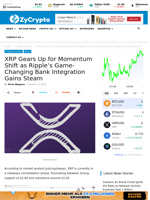XRP Gears Up for Momentum Shift as Ripple’s Game-Changing Bank Integration Gains Steam ⋆ ZyCrypto