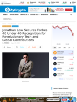 Jonathan Low Secures Forbes 40 Under 40 Recognition for Revolutionary Tech and Global Contributions