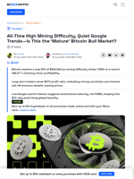 Bitcoin Mining Difficulty Hits Record High