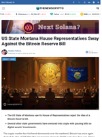 US State Montana House Representatives Sway Against the Bitcoin Reserve Bill