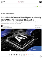 Is Artificial General Intelligence Already Here? One AI Founder Thinks So - Decrypt