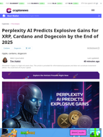 Perplexity AI Predicts 2025 Gains for XRP, ADA, DOGE