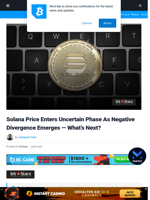 Solana Price Enters Uncertain Phase As Negative Divergence Emerges — What’s Next? | Bitcoinist.com