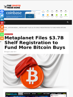 Metaplanet Files $3.7B Shelf Registration to Fund More Bitcoin Buys - The Crypto News Wire