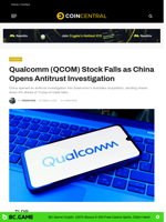 Qualcomm (QCOM) Stock Falls as China Opens Antitrust Investigation - CoinCentral