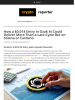 How a $0.014 Entry in Ozak AI Could Deliver More Than a Late‑Cycle Bet on Solana or Cardano