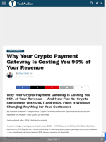 Why Your Crypto Payment Gateway Is Costing You 95% of Your Revenue - TechBullion