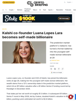 Kalshi co-founder Luana Lopes Lara becomes self-made billionaire