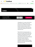 Lummis, Key U.S. Senator on Crypto Bill, Negotiating Dicey Points With White House