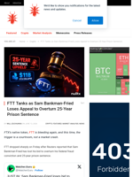 FTT Tanks as Sam Bankman-Fried Loses Appeal to Overturn 25-Year Prison Sentence - NullTX