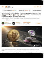 Explaining why ZEC is up over 1000% since June 2025 despite Bitcoin's losses - AMBCrypto