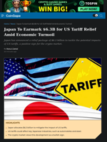 Japan To Earmark $6.3B for US Tariff Relief Amid Economic Turmoil