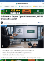 SoftBank to Expand OpenAI Investment, Will AI Cryptos Respond? - TheNewsCrypto