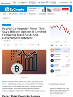 PayPal Co-founder Peter Thiel Says Bitcoin Upside Is Limited Following BlackRock And Government Interest ⋆ ZyCrypto